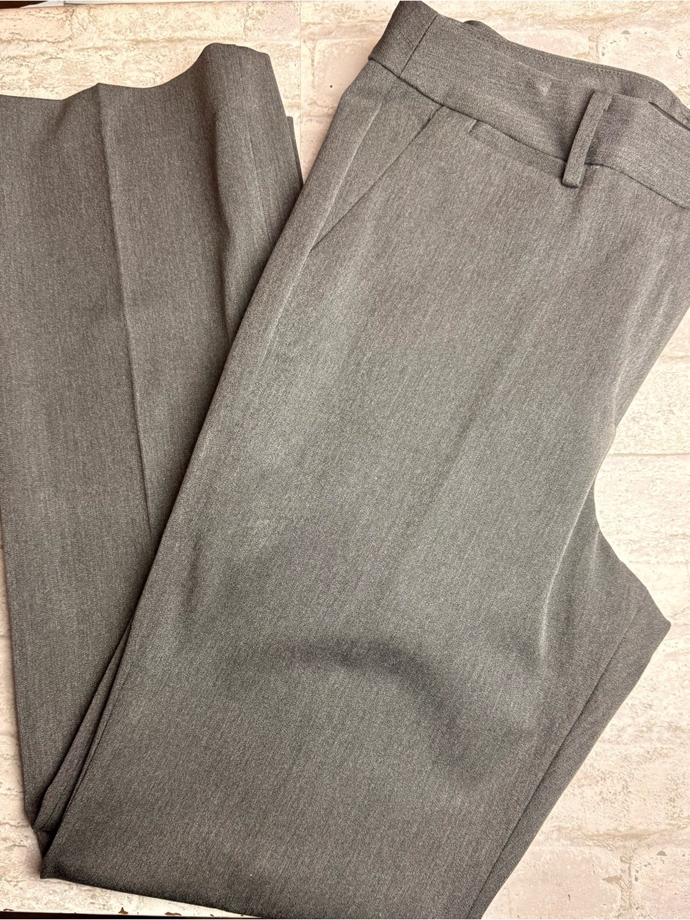 Talbots Grey Gray Barley Boot Professional Pants Office Heavy NEW NWT 12😍